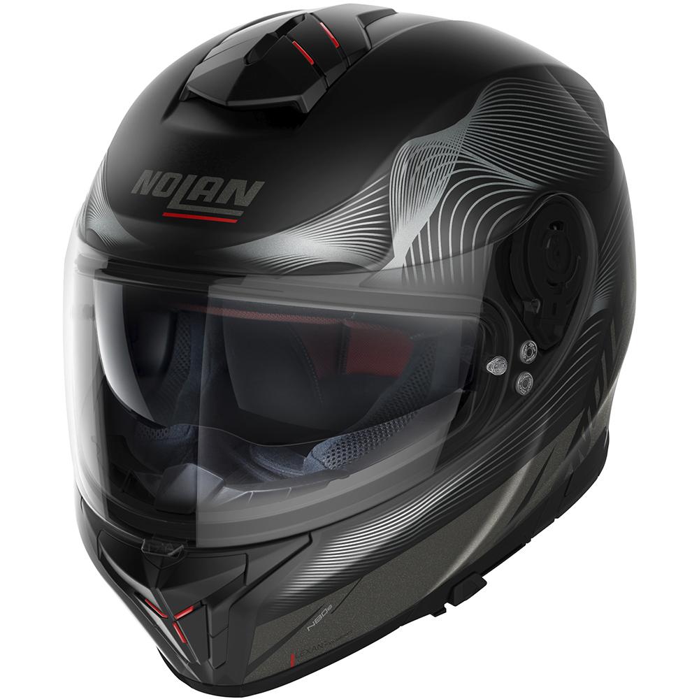 Nolan - Casque N80-8 Powerglide N-Com Noir / Argent