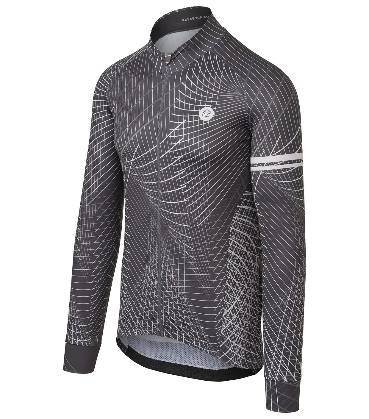 AGU Nocturnal Lines Performance Fietsshirt Lange Mouwen Grijs Heren
