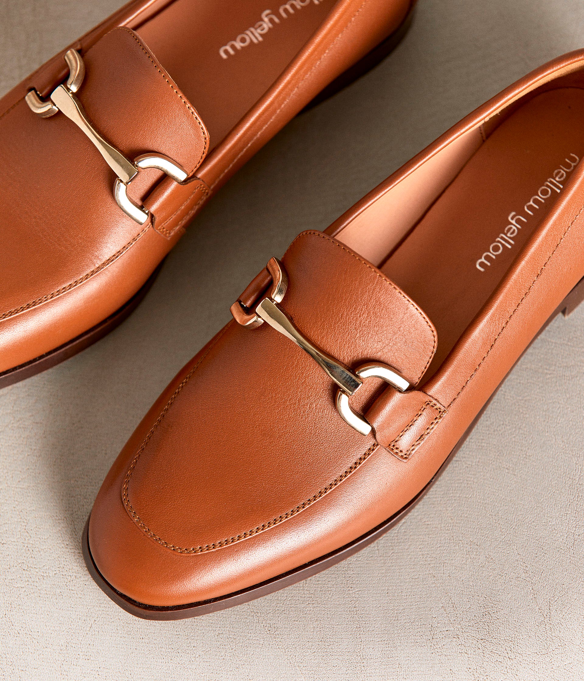 Mocassins cuir cognac Nelia