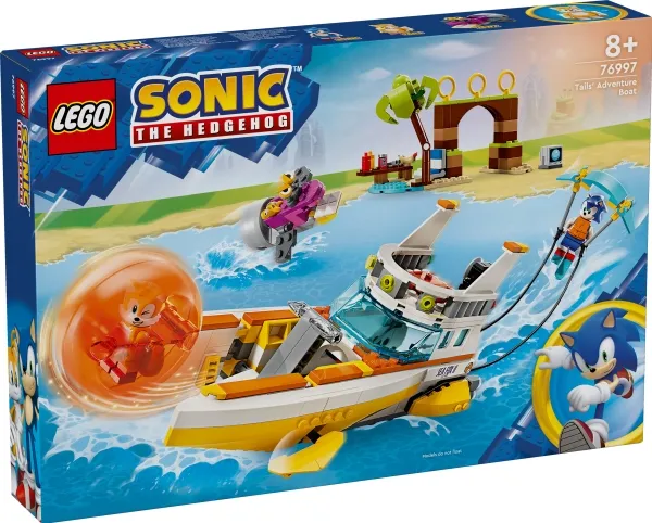 LEGO Sonic 76997 Tails' actionbåd