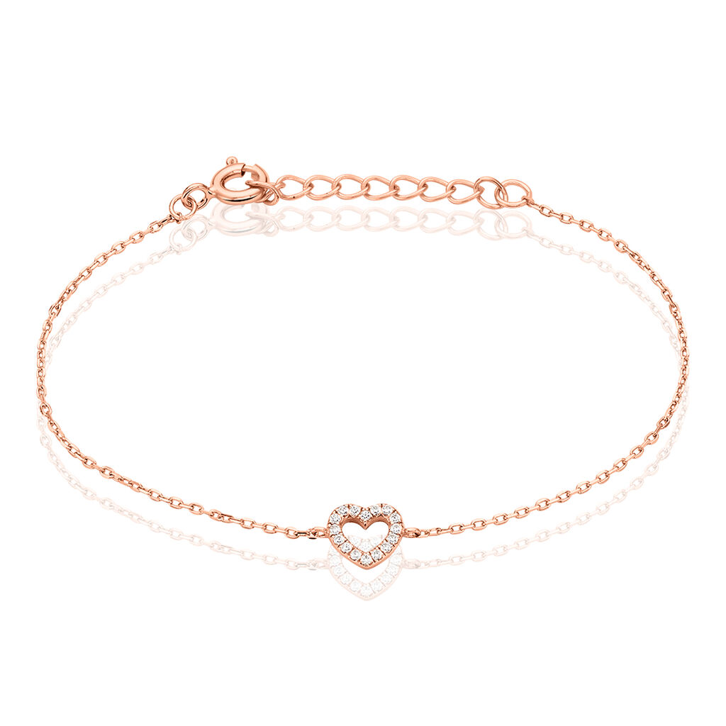 Bracelet Phanie Argent Rose Oxyde De Zirconium