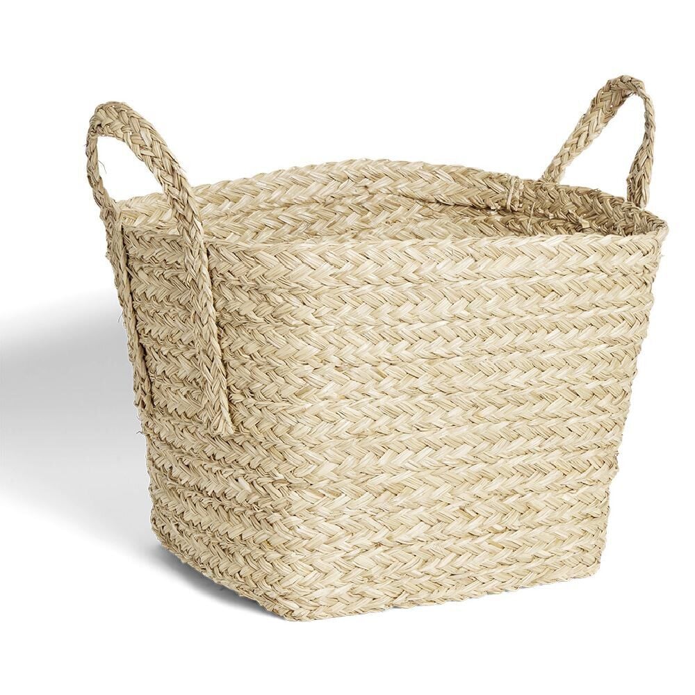 Panière en jacinthe tressée grand modèle 46x38x36cm