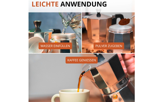 Westmark Brasilia Espressokocher geeignet für 6 Tassen