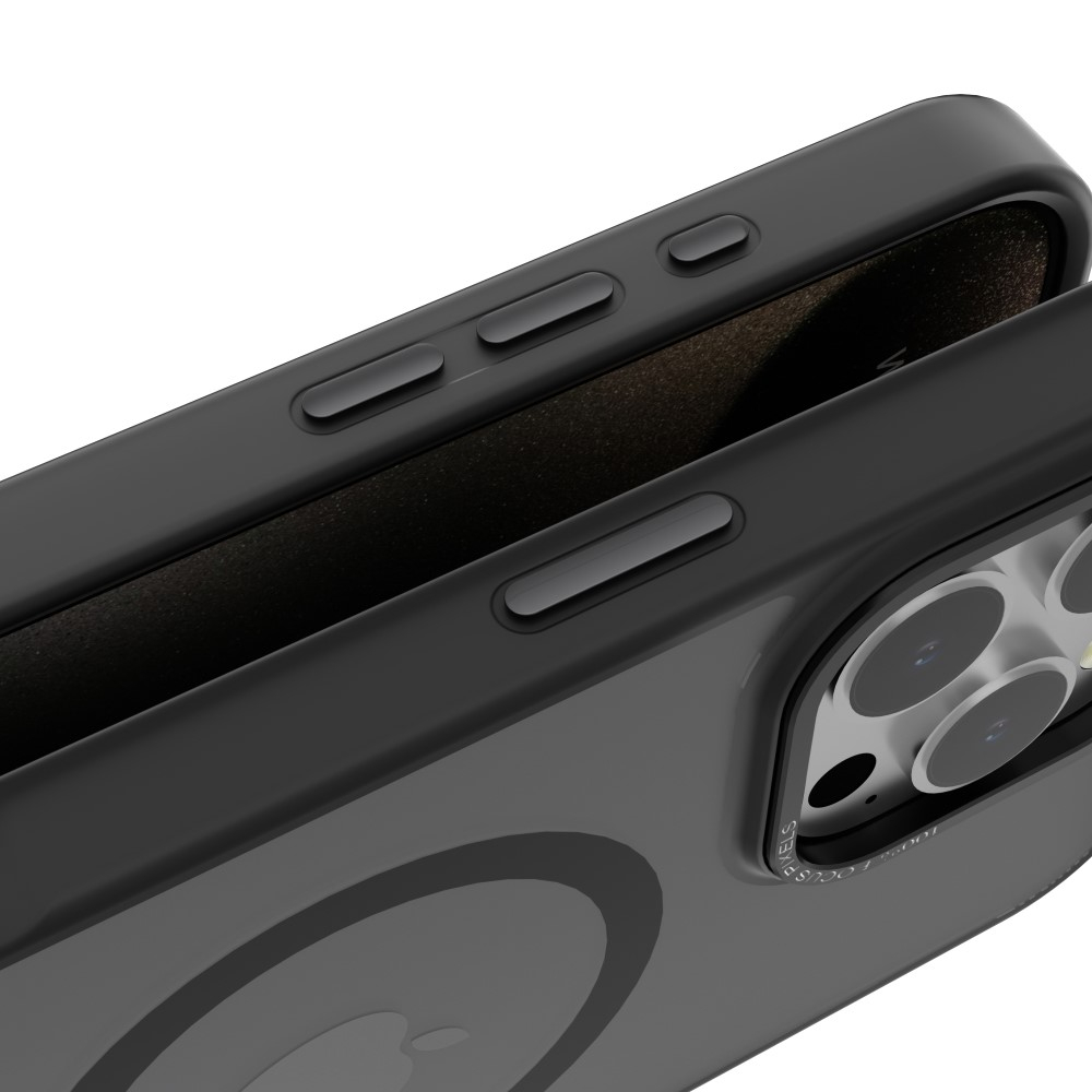 iPhone 16 Pro MagSafe Hybrid Hülle mit TPU Bumper - Schwarz
