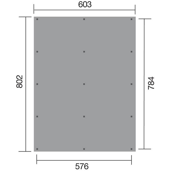 Weka Doppelcarport 618, mit Stahldach
