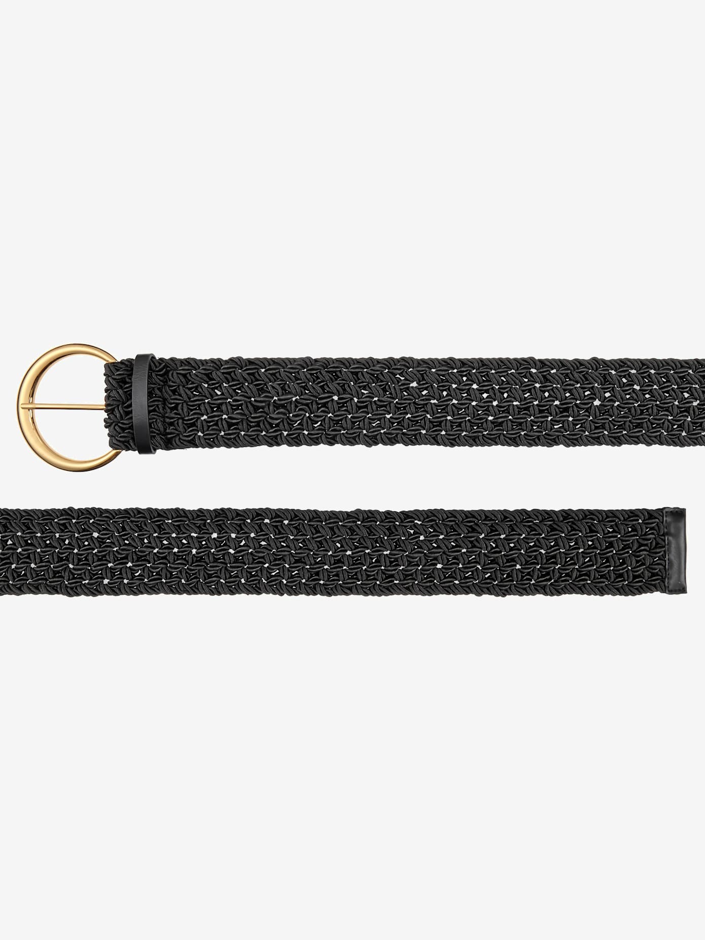Élégante ceinture avec boucle métallique couleur or