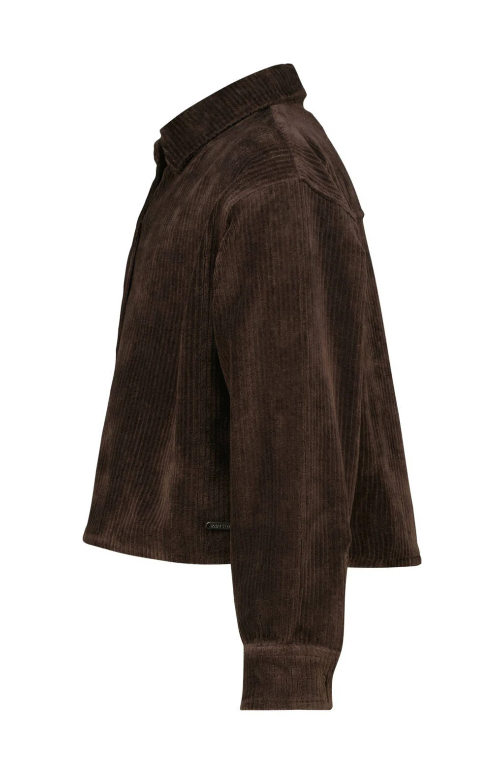 Raizzed corduroy blouse bruin