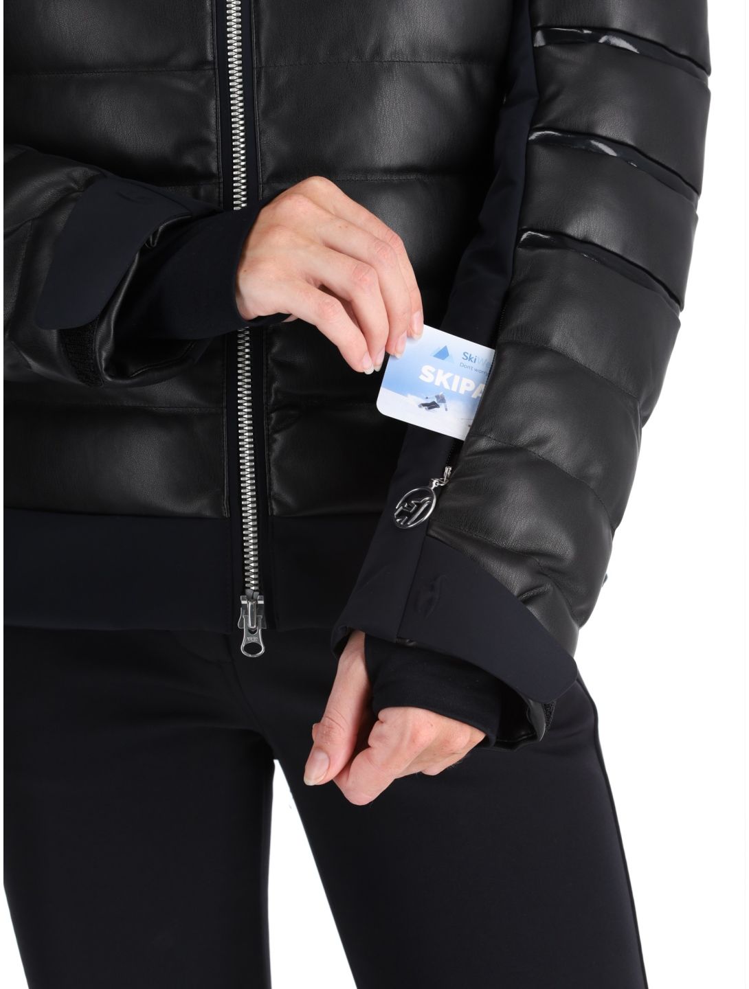 Adele Faux Leather ski-jas dames