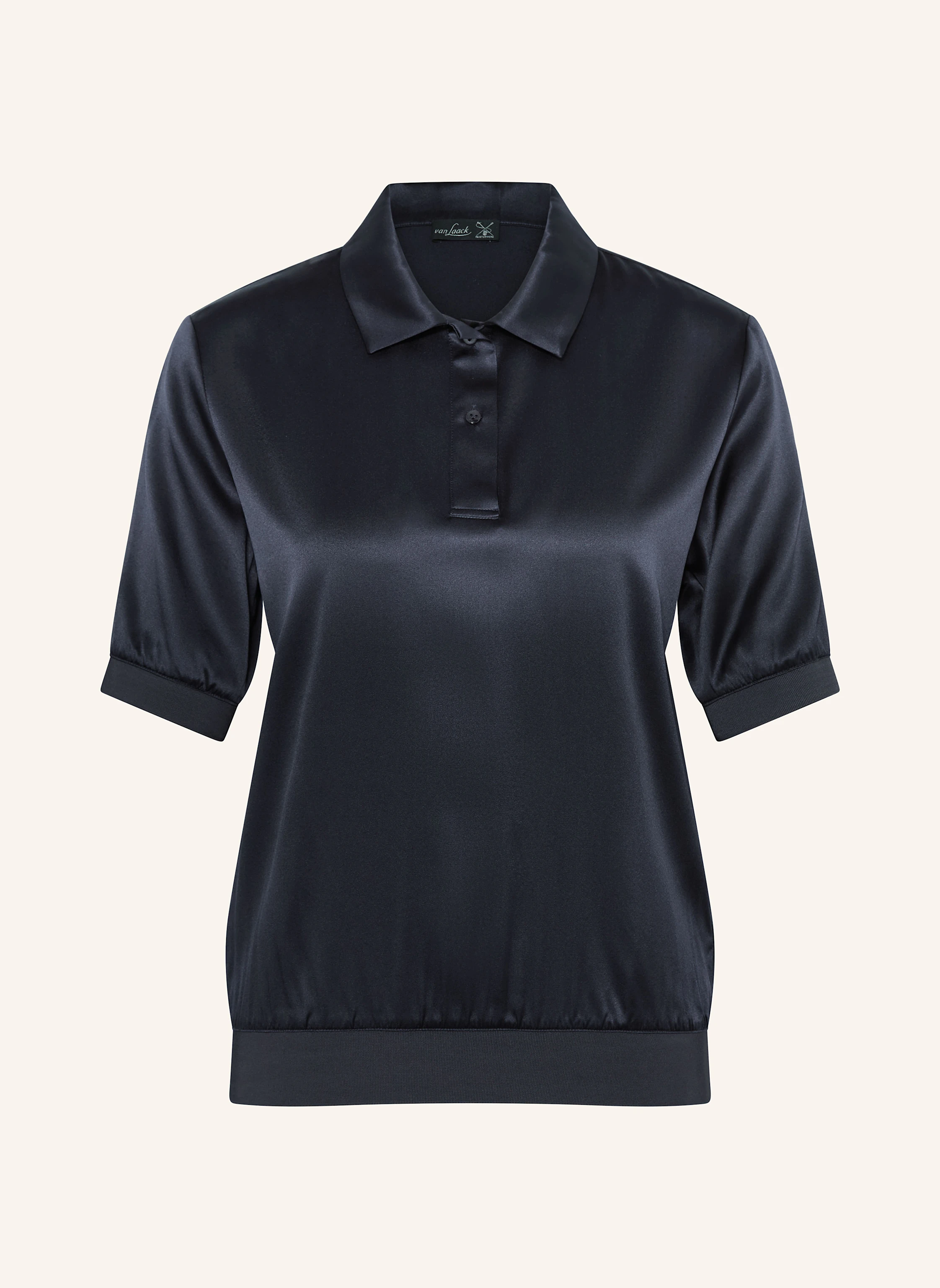 van Laack Satin-Poloshirt VL-LUNIA-XX aus Seide