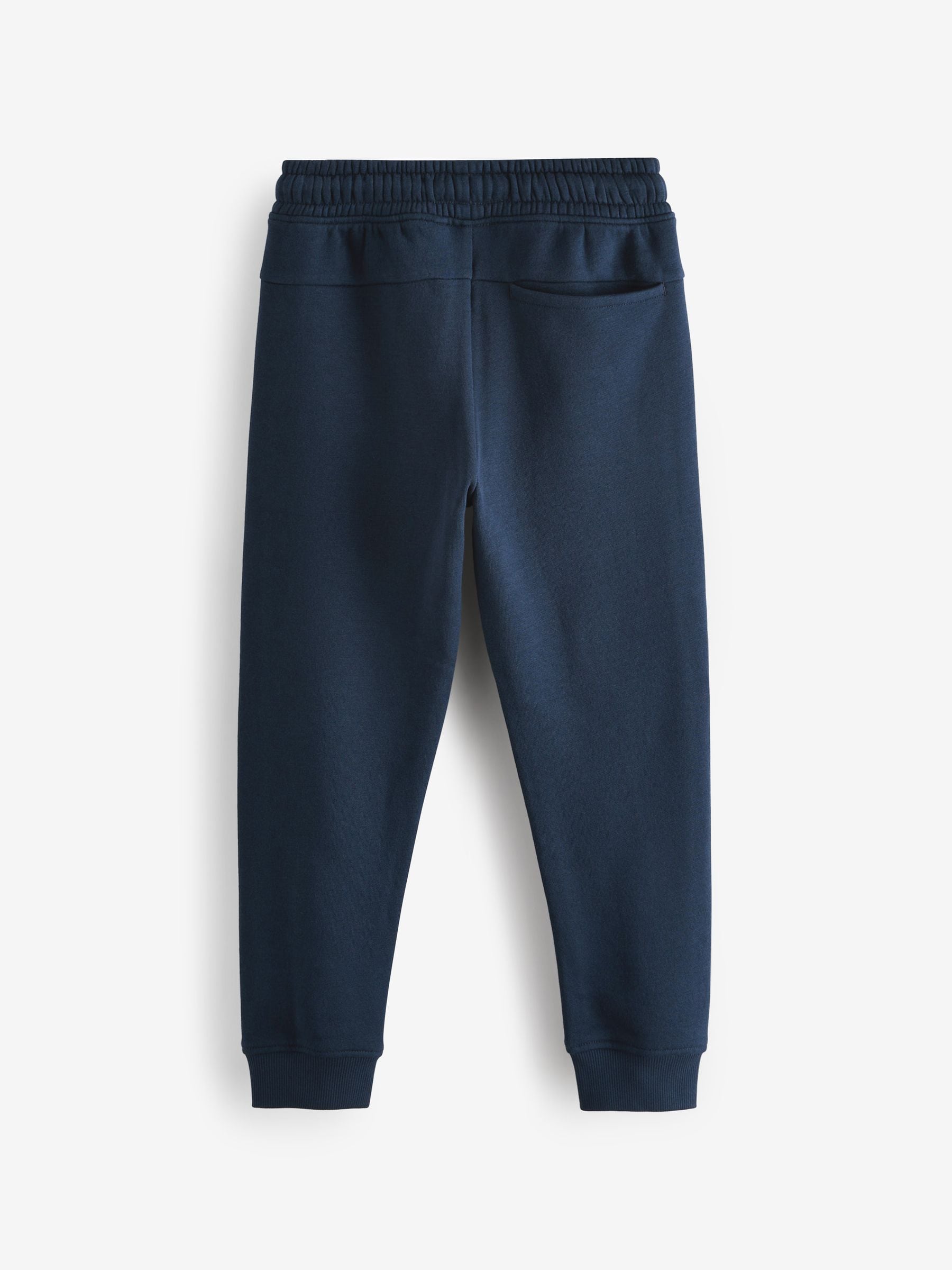 Marineblauw - Slim fit joggingbroek met rits (3 - 16 jr)