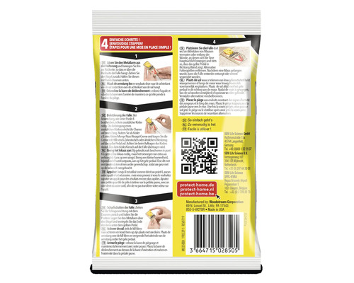 Protect Home Classic Muizenval - Houten Muizenval voor Gifvrije Muizenbestrijding (2 Stuks)