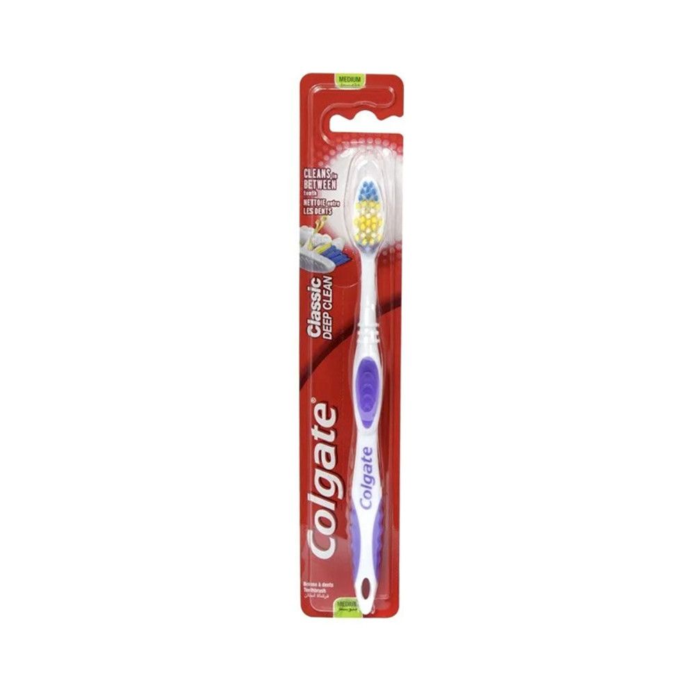Colgate - Klassische Deep Clean-Zahnbürste – mittelgroß
