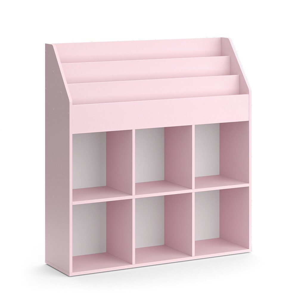 Vicco Kinderbücherregal Luigi 107 x 114 cm, Rosa, Kinderzimmerregal, offene Fächer