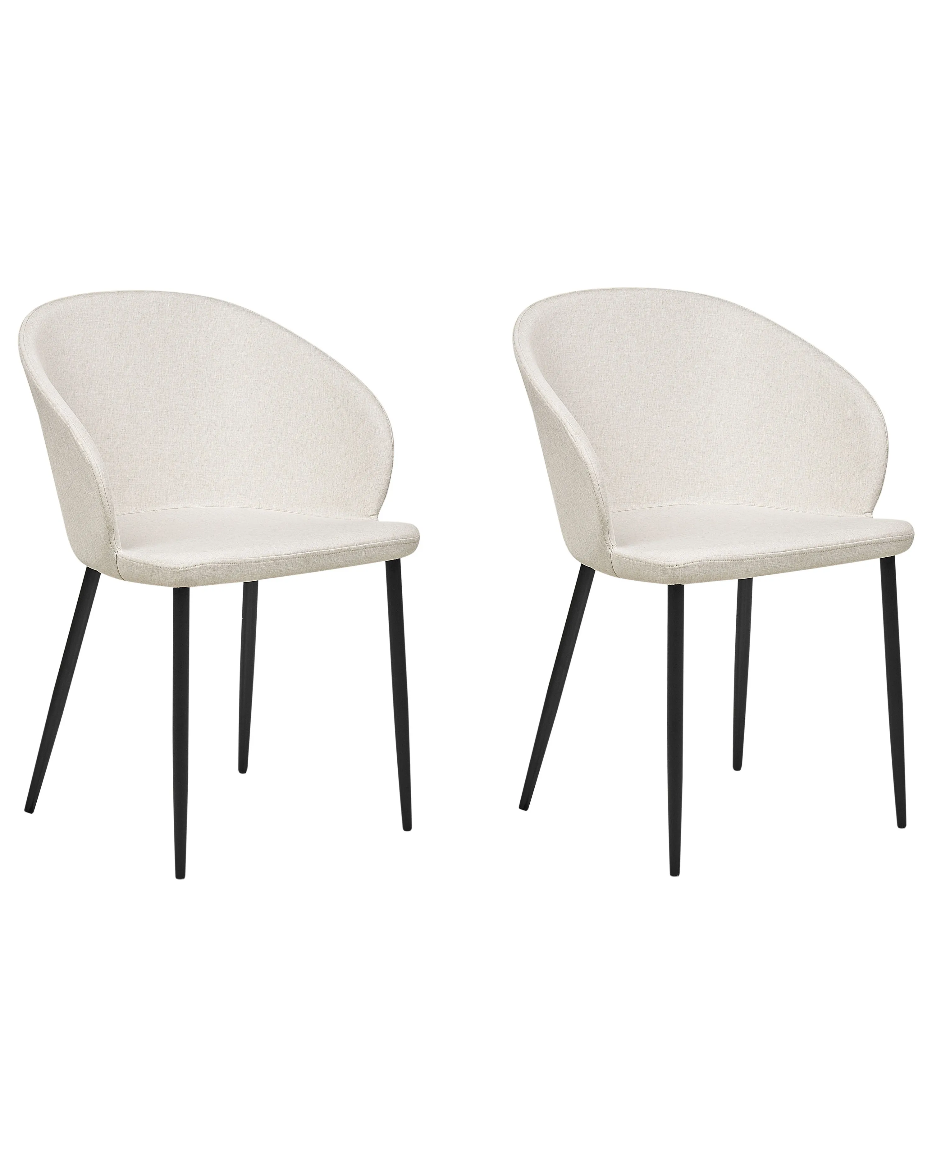 Set van 2 eetkamerstoelen MASON Lichtbeige