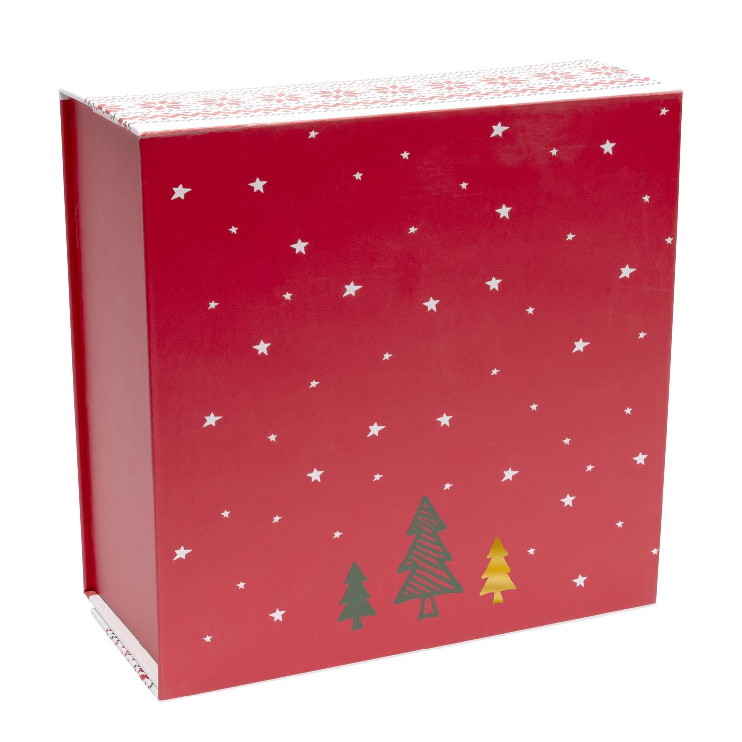 BOITE CADEAU NOEL 25X25X12CM