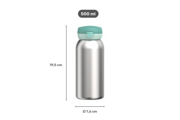 Campus isoleerfles met flipdop 500 ml - Cool pink