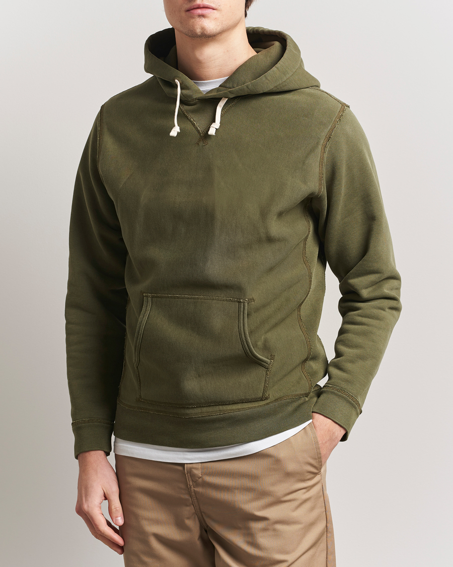 RRL Hooded Sweatshirt Olive