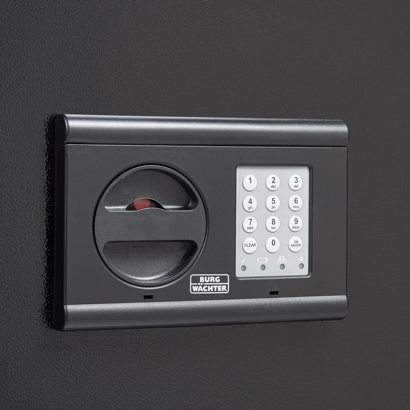 Burg-Wächter Möbeltresor mit elektronischem Zahlenschloss, Home-Safe, Sicherheitsstufe B, Feuerschutz DIN 4102, ECB S-zertifiziert, 45,3 l, 49 kg, H 240 E, Schwarz