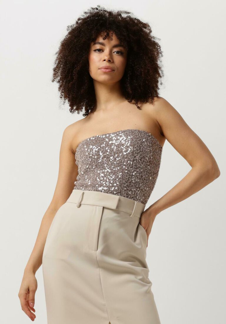 SECOND FEMALE gouden second female top dazzling tube top