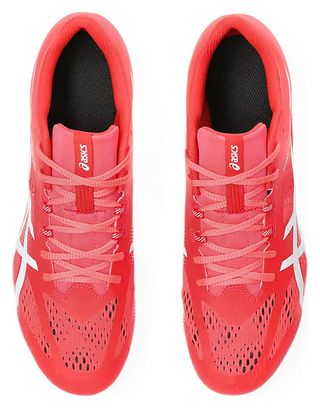 Chaussures Athlétisme Unisexe Asics Hyper MD 8 Rose/Blanc