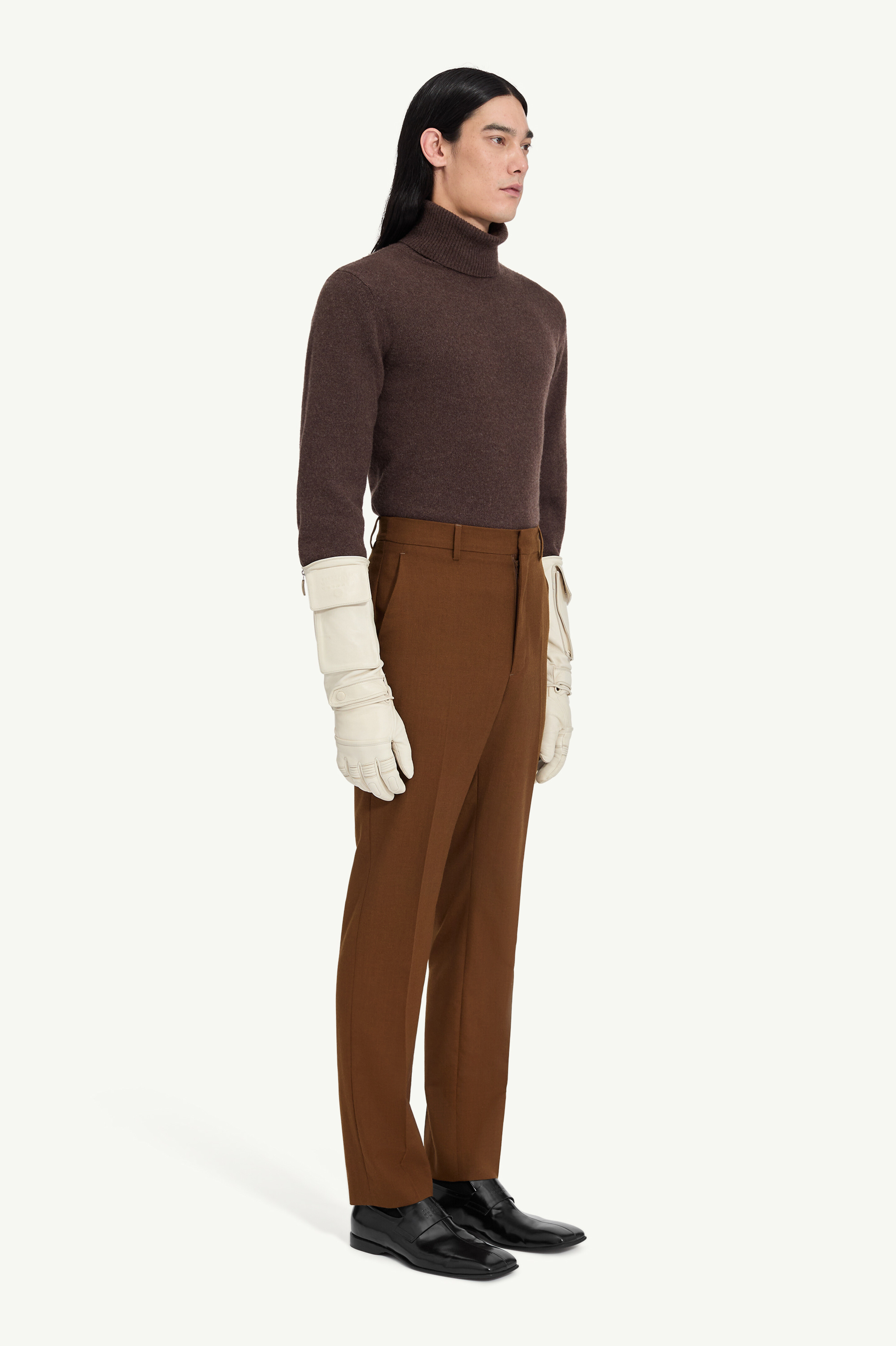 Pantalon en feutre de laine pour homme | MM6