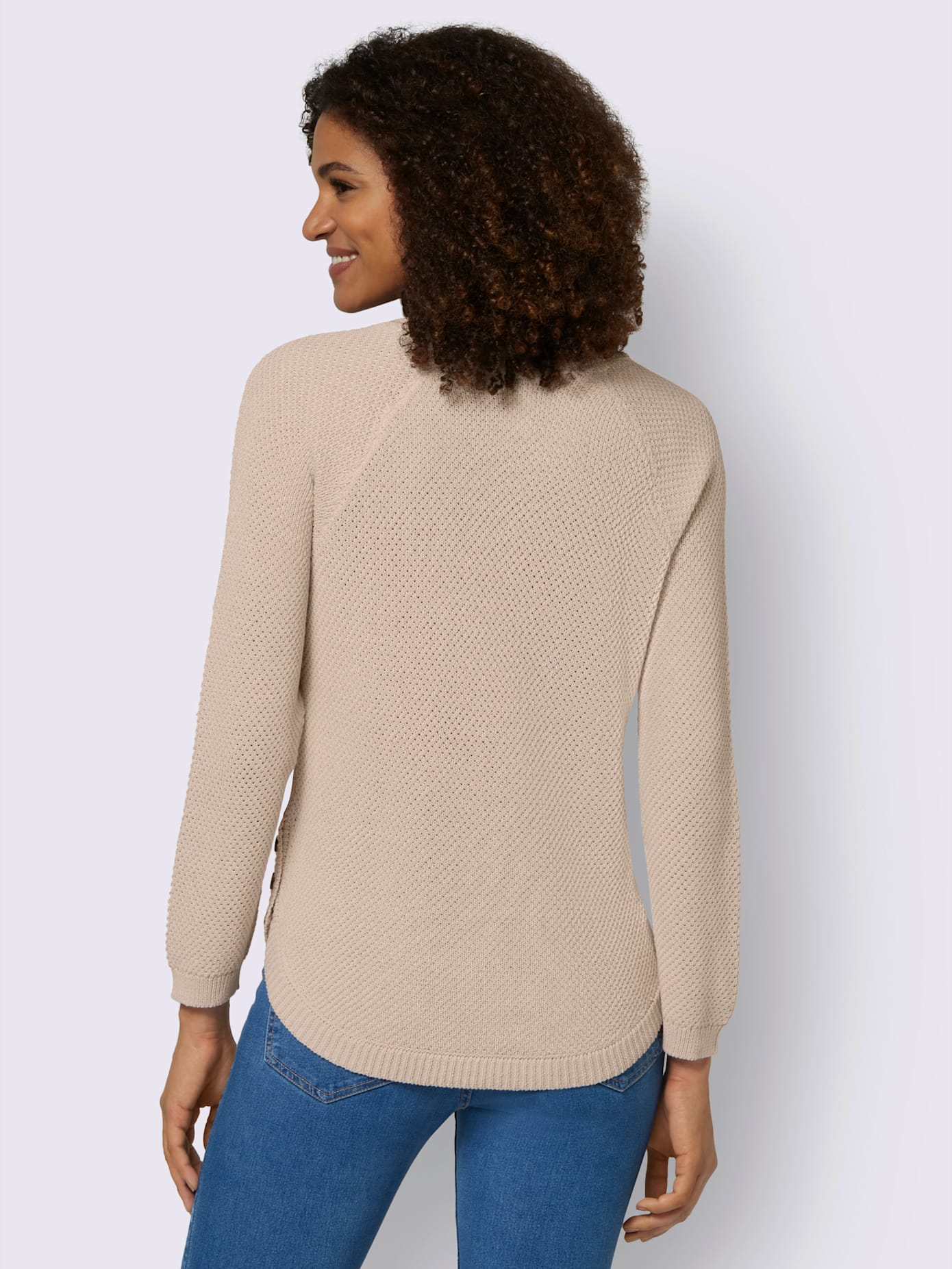 Pull encolure ronde 50% coton