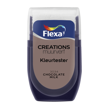 Flexa Creations muurverf Kleurtester Chocolate Milk mat 30ml