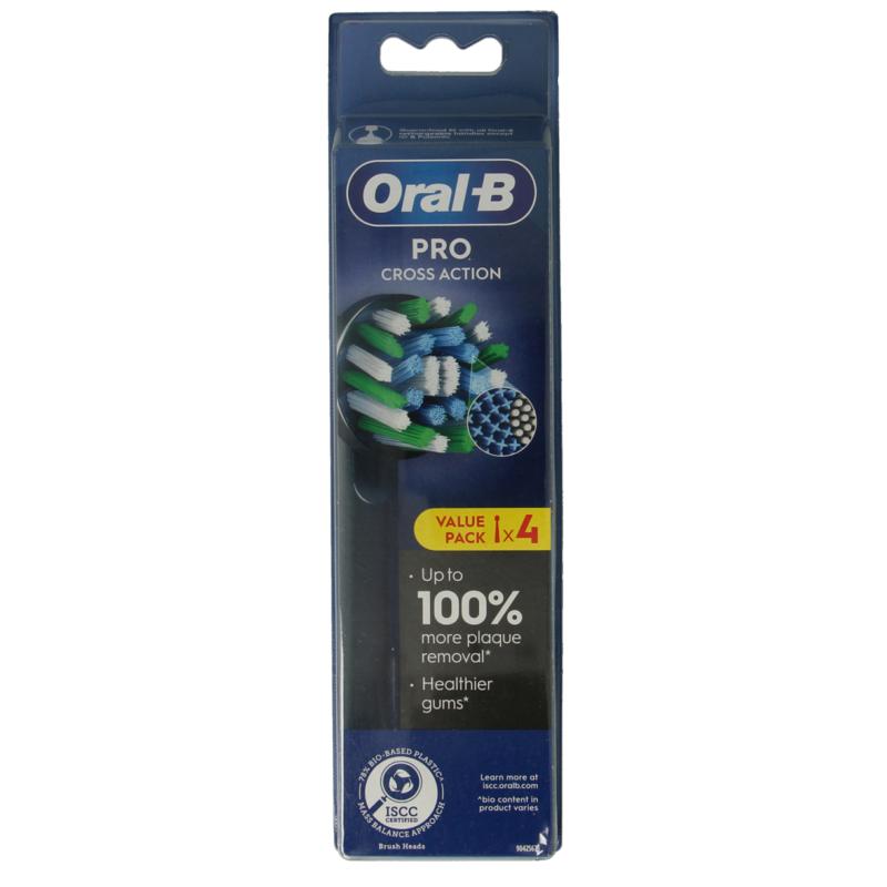 Oral B Opzetborstel action black (4 stuks)