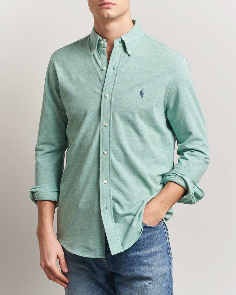 Polo Ralph Lauren Featherweight Mesh Shirt Celadon Heather