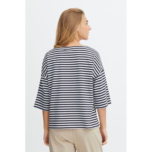 Fransa Stribet Langærmet T-shirt, Navy Blazer Mix, M