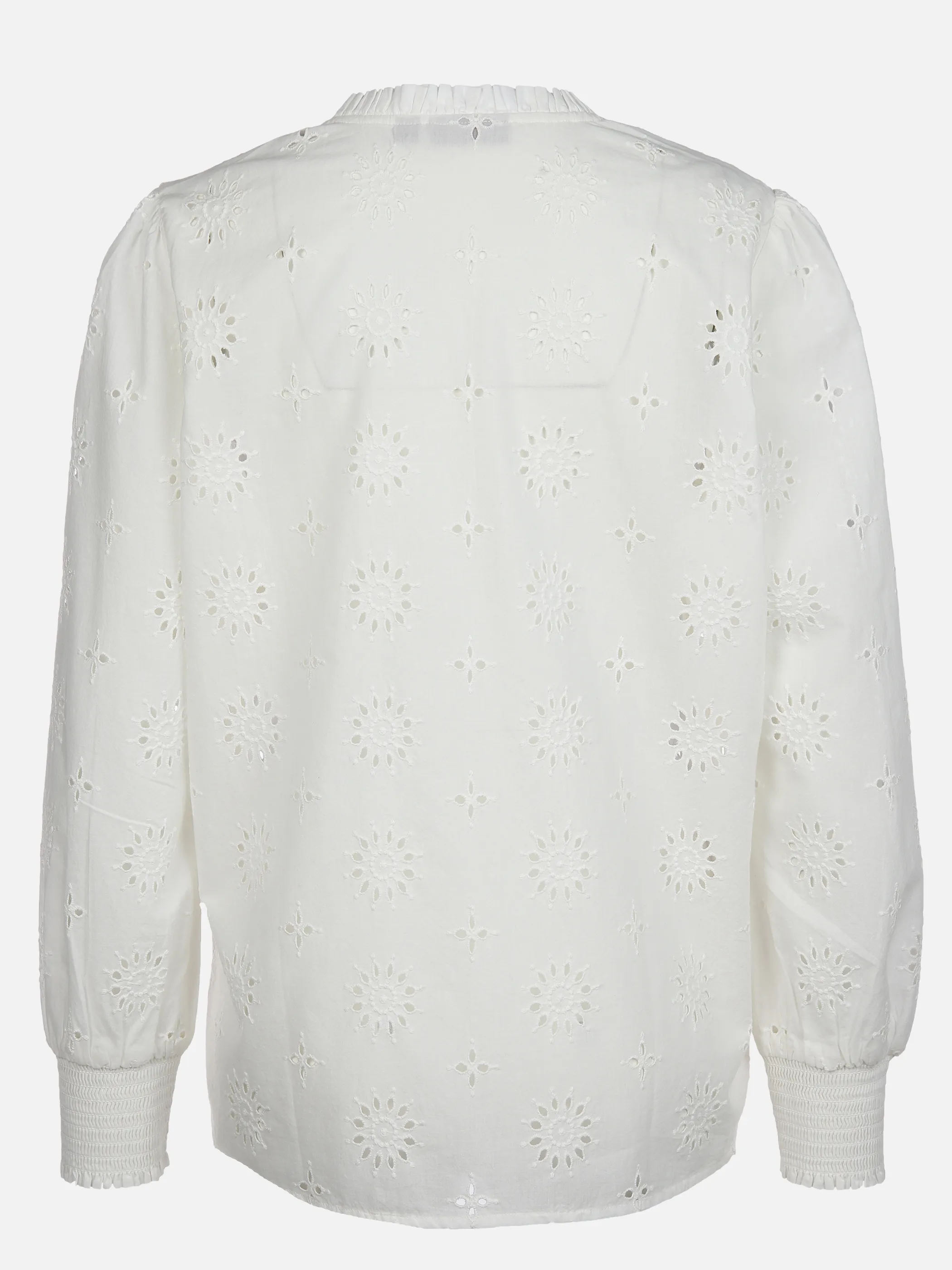 Damen Bluse mit Lochstickerei
