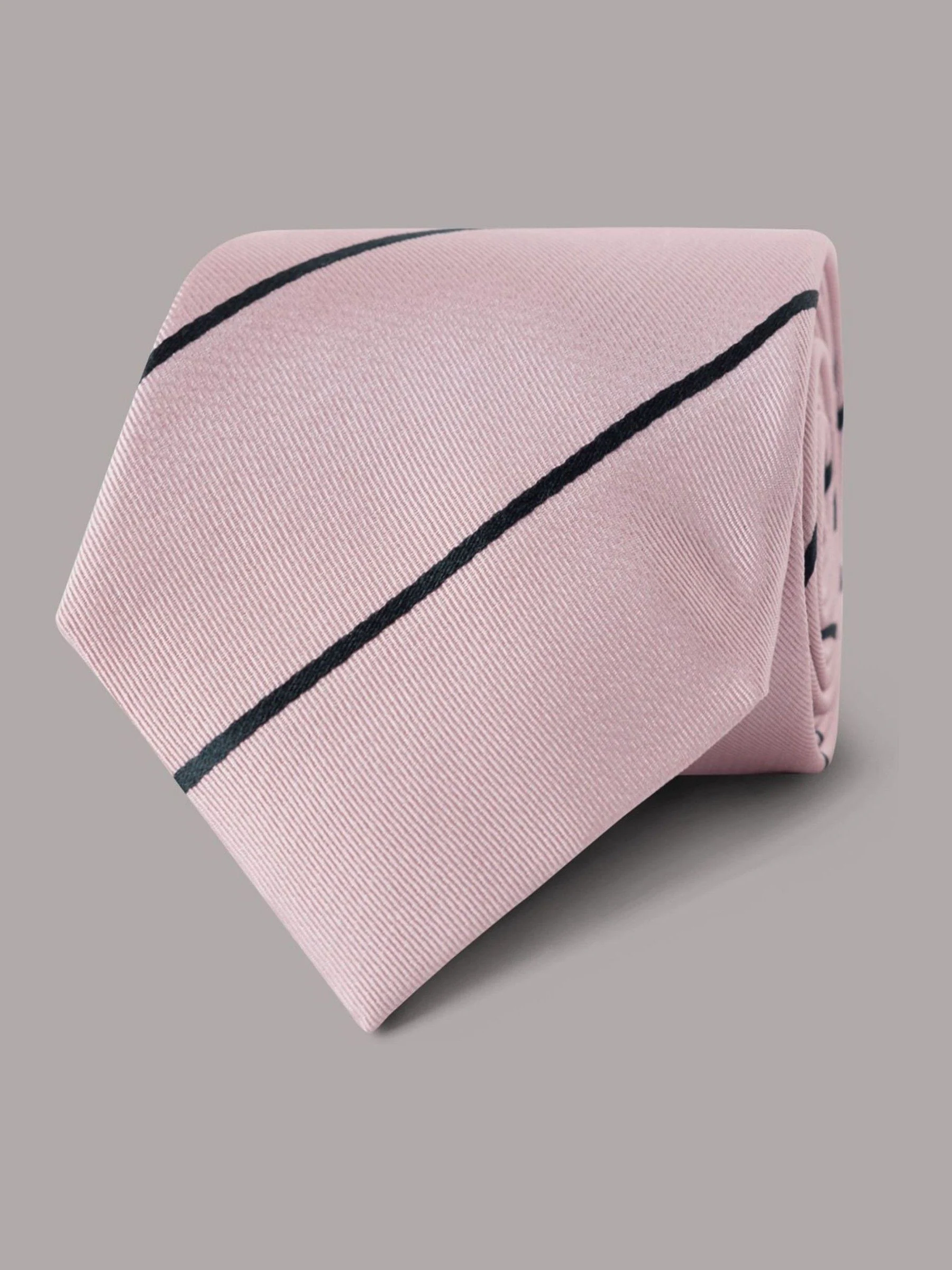 Hawes & Curtis Pink Stripe Repp Tie