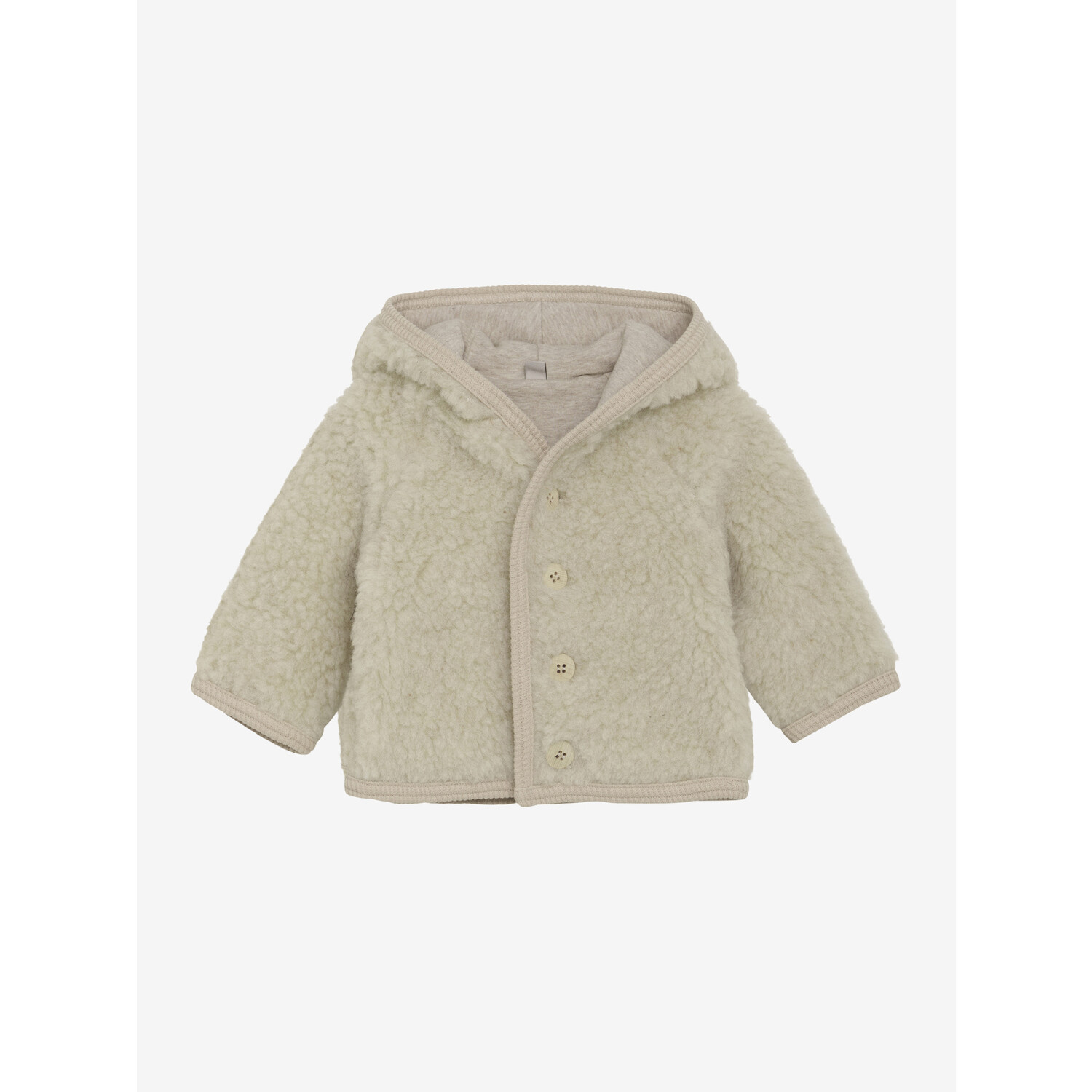 HUTTELiHUT | Jacket Pixie Wool Teddy w. Lin | Cement