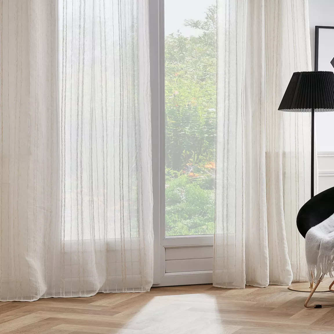 Voilage œillets (140 x 280 cm) Théo Beige