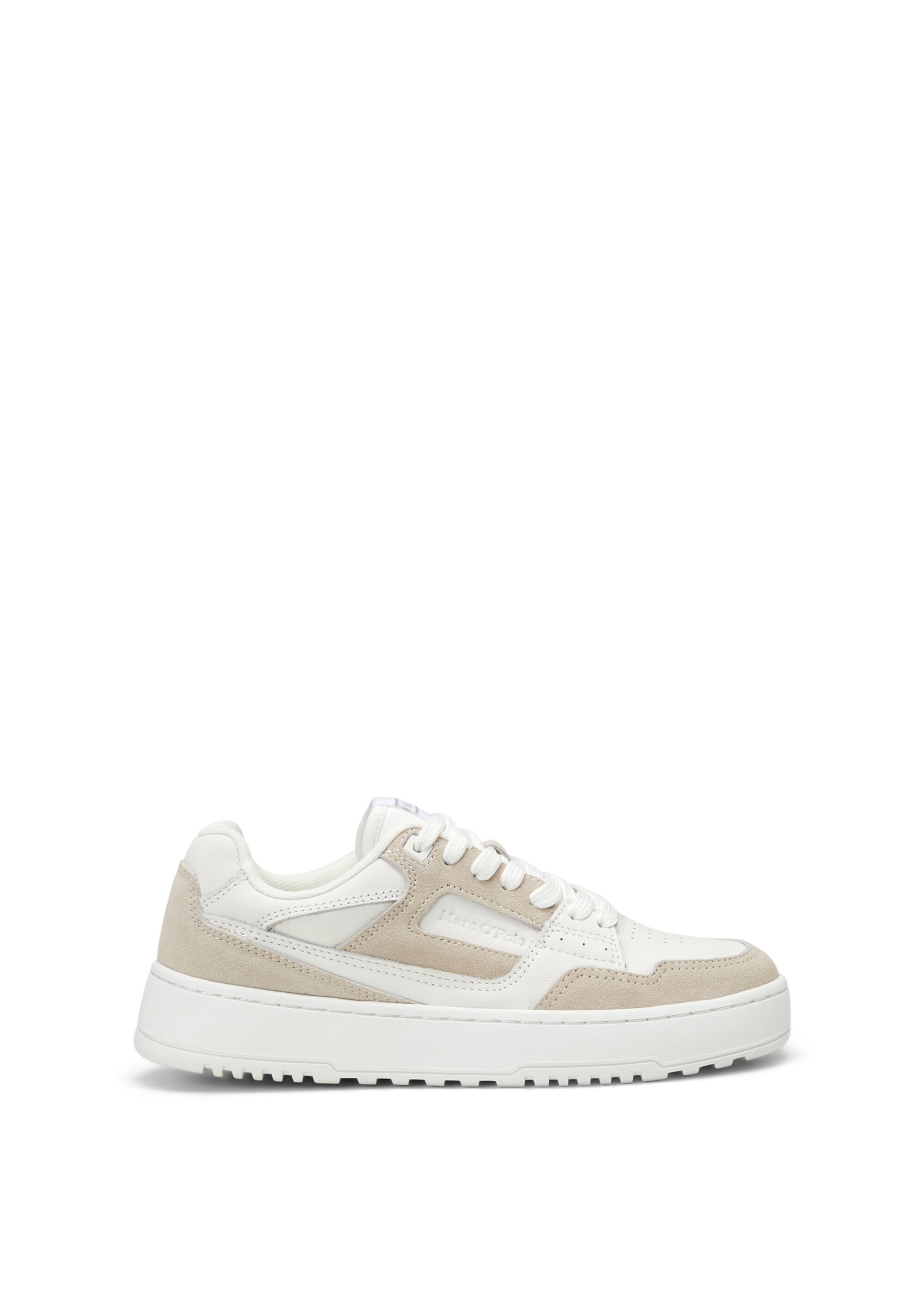 Sneaker aus Rindleder-Mix