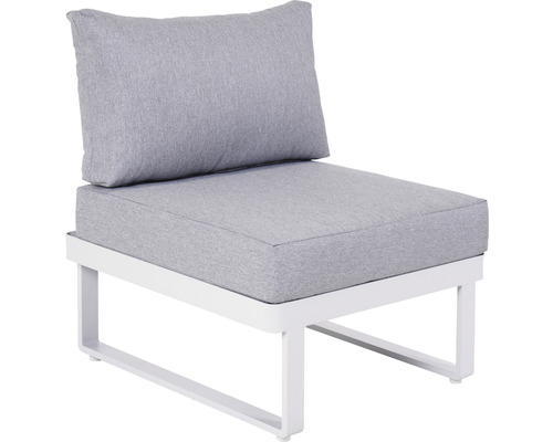 Garden Place Chiara 6-persoons tuinmeubelset bestaande uit: Tafel, aluminium, wit