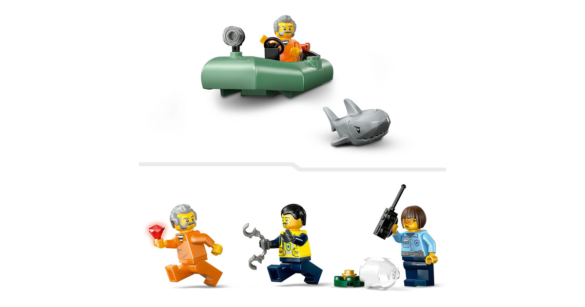LEGOCity - Achtervolging met politieboot Constructiespeelgoed  (60456)