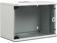 DIGITUS Professional Compact Series DN-19 12-U-S-1 - Kabinet - vægmonterbar - lysegrå, RAL 7035 - 12U - 19