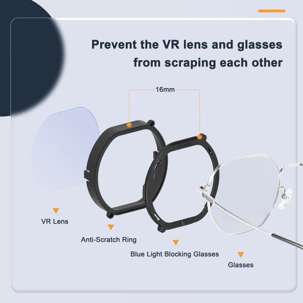 INF DEVASO objektivdeksel for PS VR2 - Hurtigmontering og magnetisk design 0