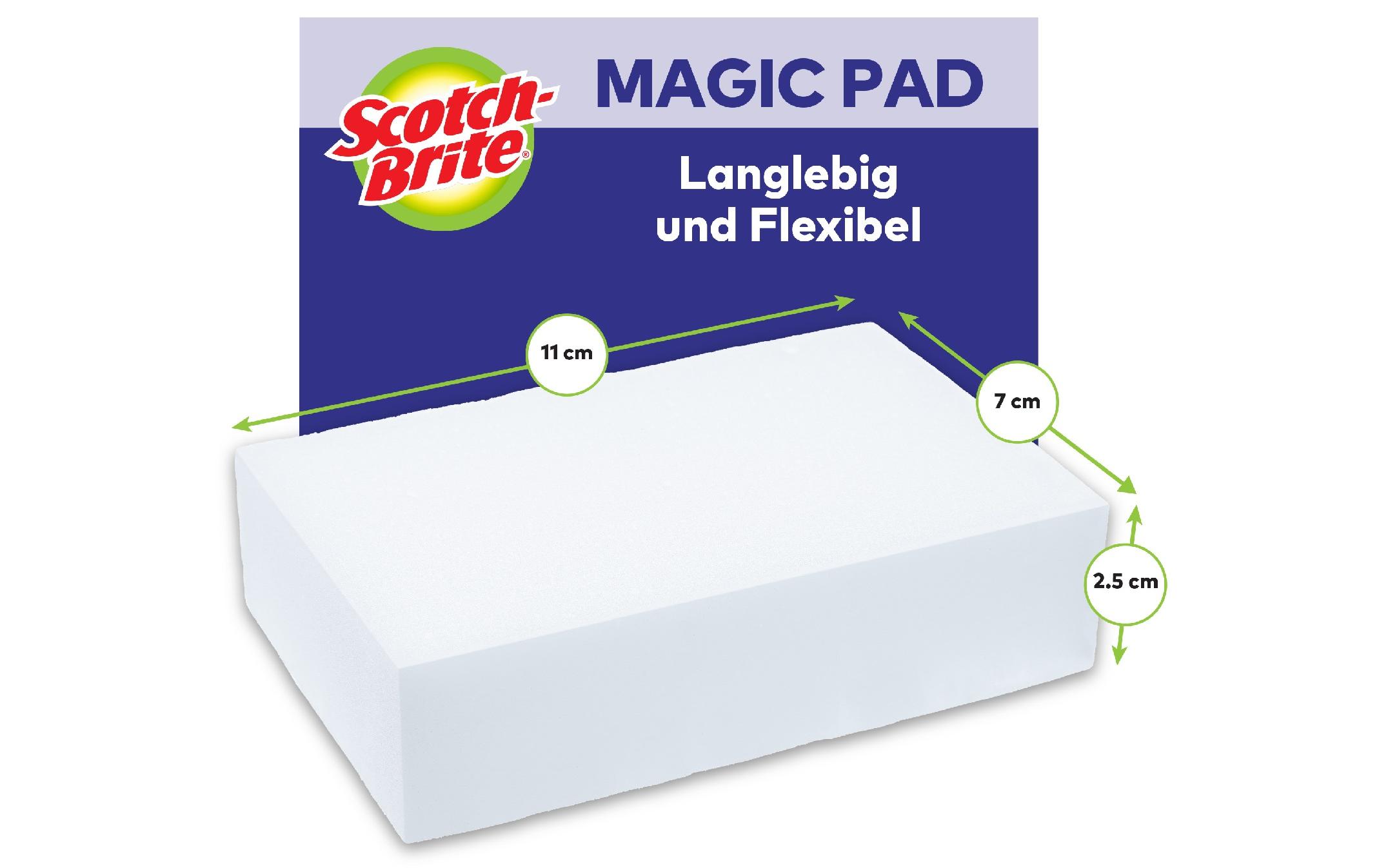 Flecken-Radierer 3M Magic Pad Weiss, 12 StückReinigungsschwamm