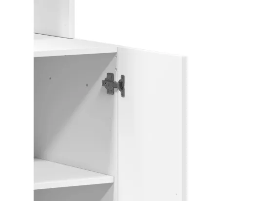 Armoire de cuisine blanc 60x50x180 cm bois d'ingénierie