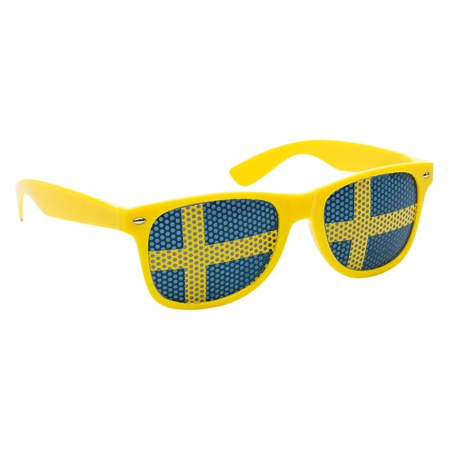 Suède Lunettes de Soleil - Jaune/Noir