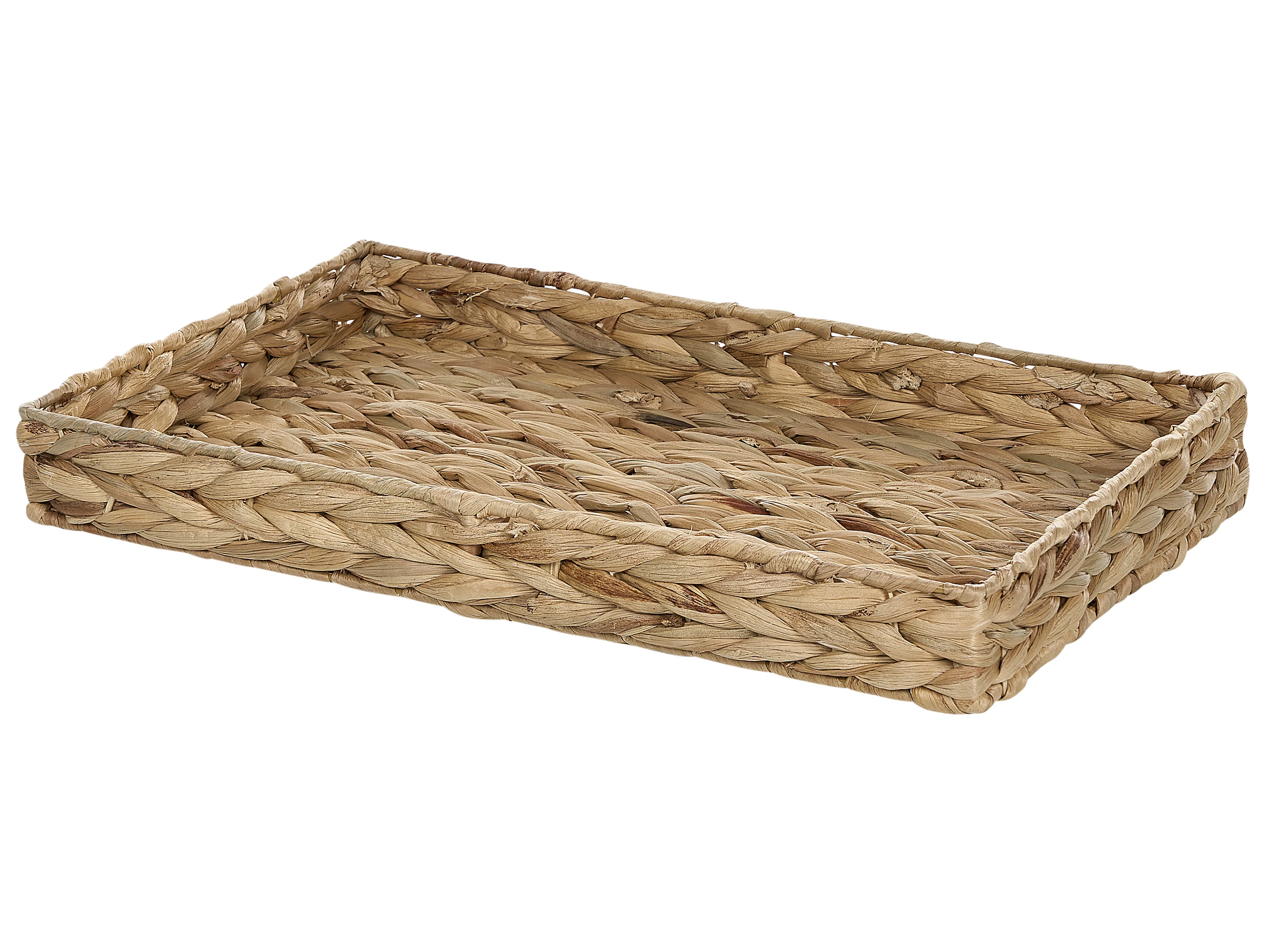 Set van 2 decoratieve dienbladen KONTUM Wicker Natuurlijk