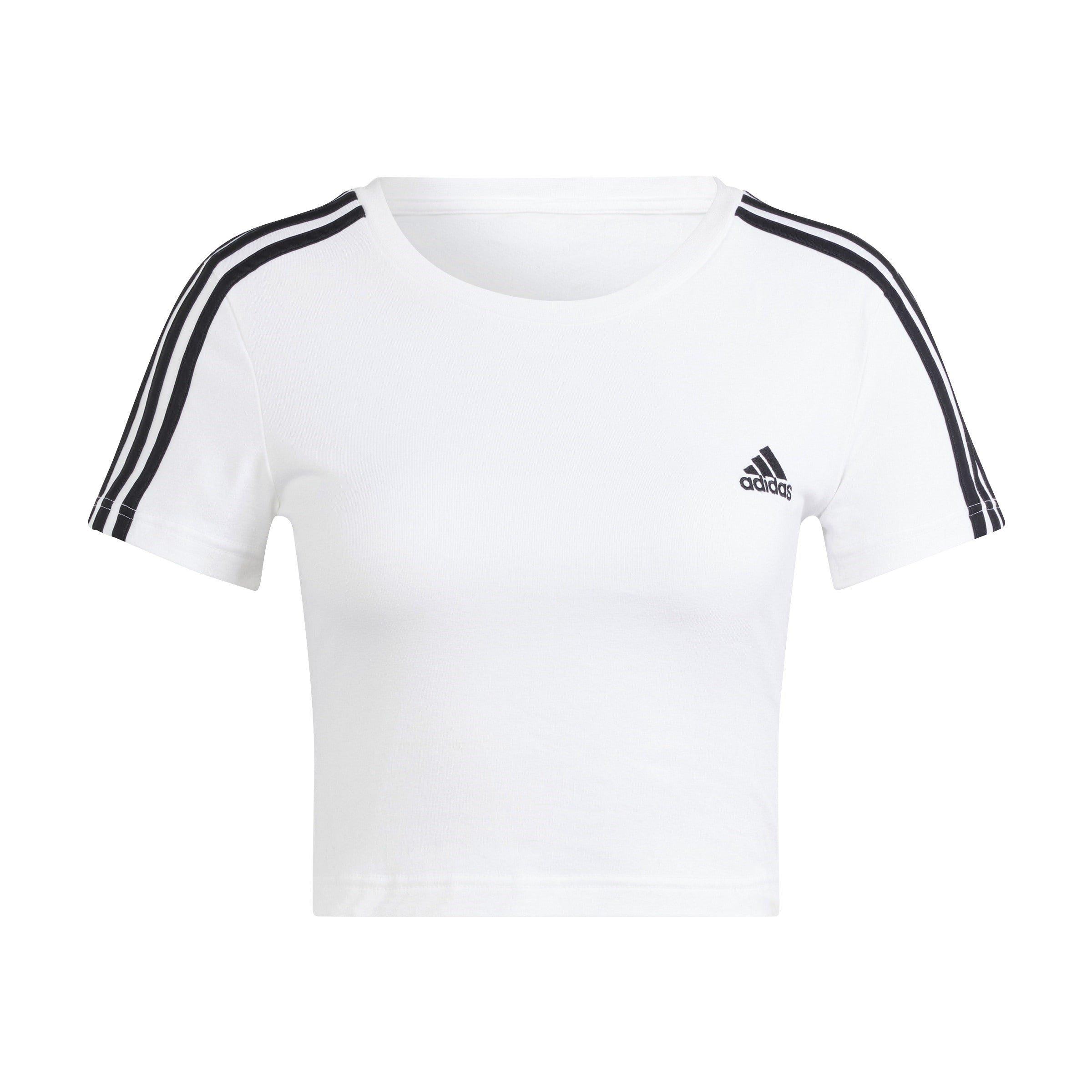 adidas Essentials 3 Stripes T Shirt Womens