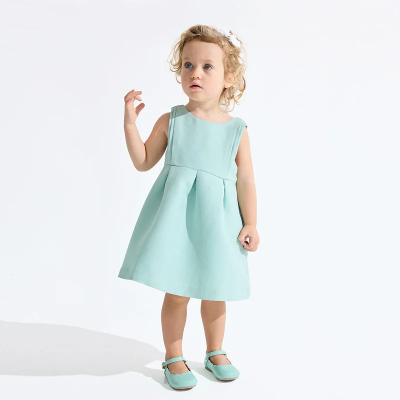 Robe chic irisée vert bébé fille Vert