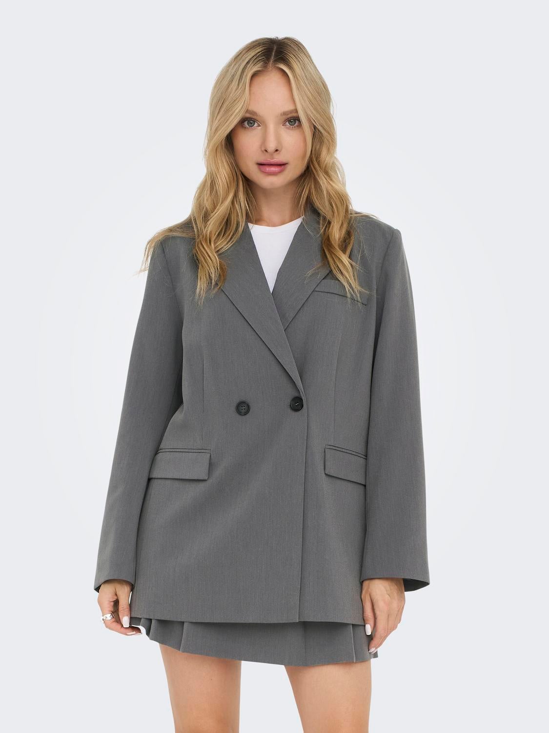 ONLTILLY Blazer Medium Grey Melange