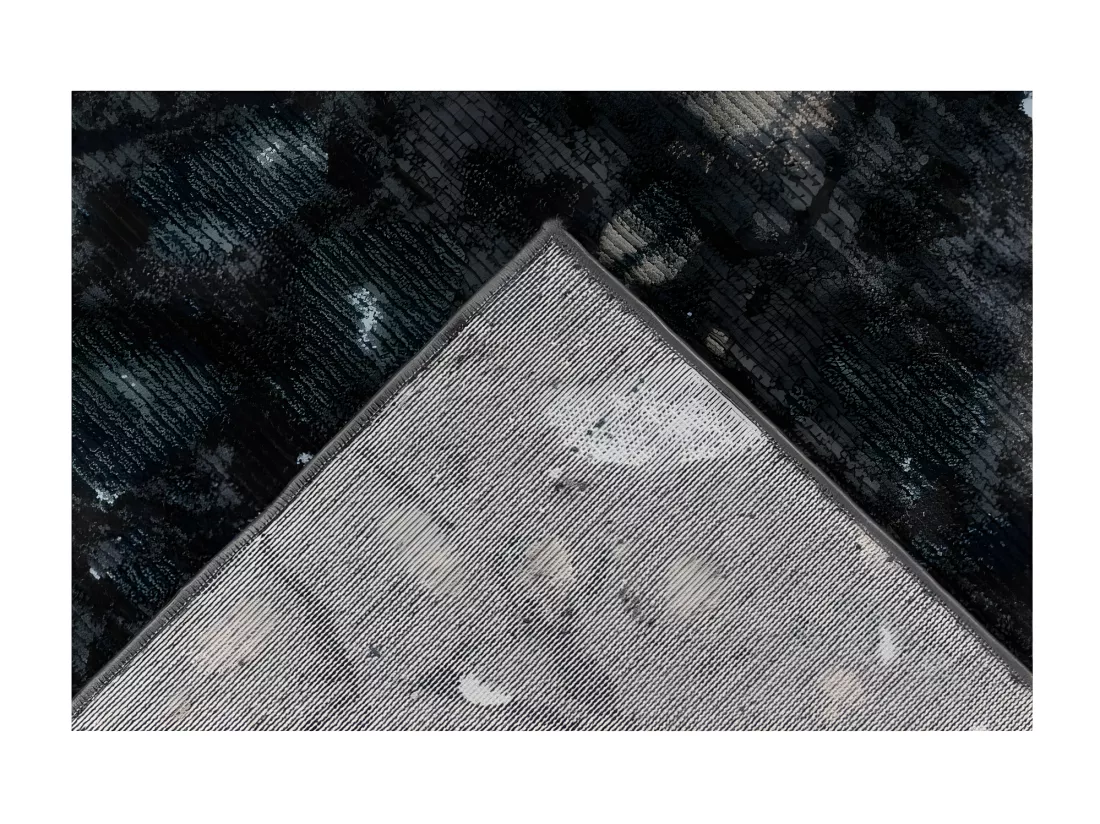 Tapis 290x200cm, design G308A coloris bleu pétrole - Confort et élégance pour votre intérieur