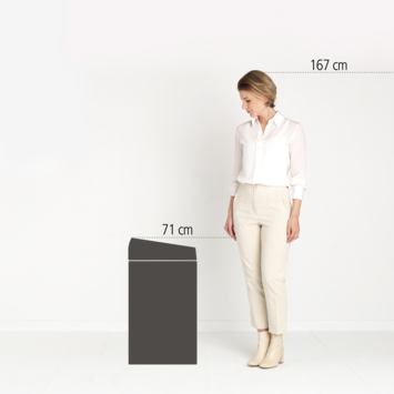 Brabantia Touch Bin Prullenbak - 60 l - Platinum