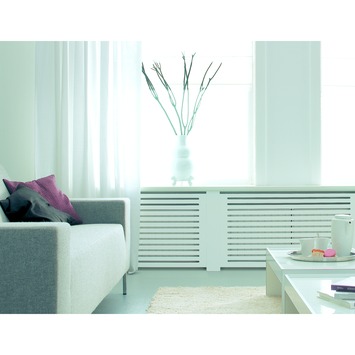 CanDo Radiatorpaneel Chester Wit MDF 80x60 cm