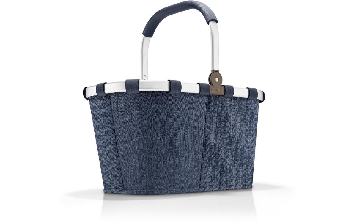 Einkaufskorb Carrybag Herringbone Dark BlueStillvoller Einkaufskorb für den täglichen Einkauf